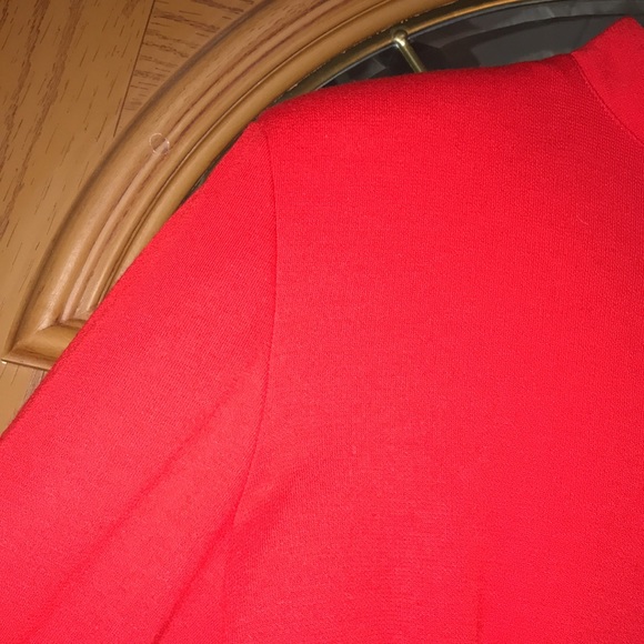 RARE Vintage 80’s Breakin’ Hearts Red Long Sleeve High Neck Toggle Dress - Picture 7 of 15